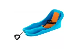 Санки Plastkon Бамби Райдер сине-оранжевые (59756) - Фото