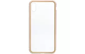 Чохол для моб. телефону Armorstandart Magnetic Case 1 Gen. iPhone XS Max Clear/Gold (ARM53392) - Фото