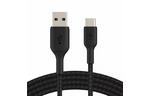 Дата кабель Belkin USB 2.0 AM to Type-C 2.0m BRAIDED black (CAB002BT2MBK)