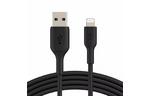 Дата кабель Belkin USB 2.0 AM to Lightning 2.0m PVC black (CAA001BT2MBK)