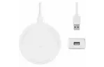 Зарядное устройство Belkin Pad Wireless Charging Qi, 15W, white (WIA002VFWH)