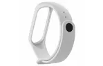 Ремешок для фитнес браслета BeCover Silicone для Xiaomi Mi Band 3/4 White (704650)