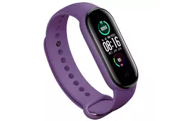 Ремінець для фітнес браслета BeCover Silicone для Xiaomi Mi Smart Band 5 Purple (705070) - Фото