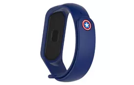 Ремешок для фитнес браслета Armorstandart Superhero Edition для Xiaomi Mi Band 5 Captain America Blue (ARM57108) - Фото