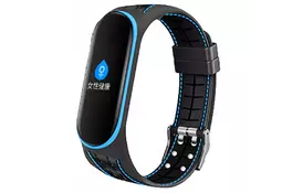 Ремешок для фитнес браслета BeCover Lattice Style для Xiaomi Mi Smart Band 5 Blue (705159) - Фото