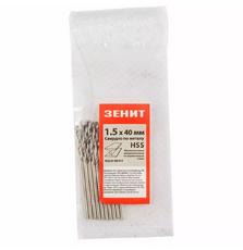 Сверло Зенит HSS по металлу 3.8х75 мм (10 шт) (30300038)