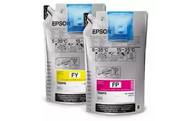 Контейнер с чернилами EPSON SC-F6300 UltraChrome DS Flourescent Yellow 1L*2pcs (C13T46D640) - Фото