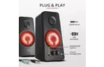 Trust Акустическая система (Колонки) 2.0 GXT 608 Tytan Illuminated Speaker Set BLACK