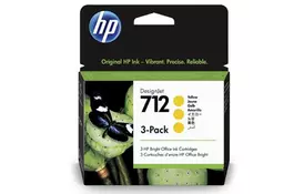 Картридж HP DJ No.712 DesignJet Т230/Т630 Yellow 3-Pack 29-ml (3ED79A) - Фото