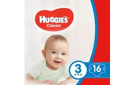 Подгузник Huggies Classic 3 Giga 96 шт (5029053547282) - Фото