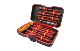 Набор инструментов Tolsen диэлектрическая отвертка, сменные стержни 13 предм. (38016) - Фото