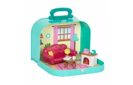 Игровой набор Li'l Woodzeez Кейс голубой (Гостиная) с аксессуарами (WZ6599Z) - Фото
