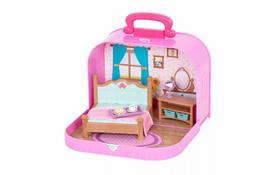 Игровой набор Li'l Woodzeez Кейс фиолетовый (Спальня) с аксессуарами (WZ6598Z) - Фото