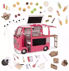 Игровой набор Our Generation транспорт для кукол Продуктовый фургон розовый (BD37969Z)