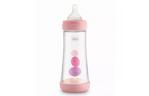 Бутылочка для кормления Chicco пластиковая Perfect 5 с силиконовой соской 4м+ 300 мл Розова (20235.10.40)
