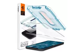 Скло захисне Spigen iPhone 12/12 Pro tR EZ Fit (2Pack) (AGL01801) - Фото