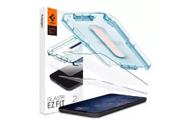 Скло захисне Spigen iPhone 12 mini tR EZ Fit (2Pack) (AGL01811) - Фото