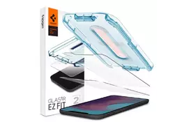 Скло захисне Spigen iPhone 12 Pro Max tR EZ Fit (2Pack) (AGL01791) - Фото