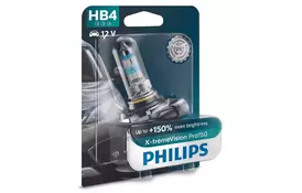 Автолампа PHILIPS HB4 X-treme VISION PRO +150%, 3700K, 1шт/блістер (9006XVPB1) - Фото
