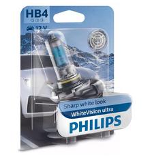 Автолампа PHILIPS HB4 WhiteVision Ultra +60%, 4200K, 1шт/блістер (9006WVUB1)