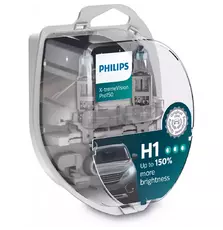 Автолампа PHILIPS H1 X-treme VISION PRO +150%, 3700K, 2шт/блістер (12258XVPS2)