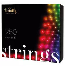 Гирлянда Twinkly Smart LED Strings RGB 250, BT + WiFi, Gen II, IP44 кабель че (TWS250STP-BEU)