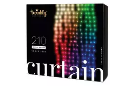 Гирлянда Twinkly Smart LED Curtain, Wall RGBW 210, BT + WiFi, Gen II, IP44 ка (TWW210SPP-TEU) - Фото