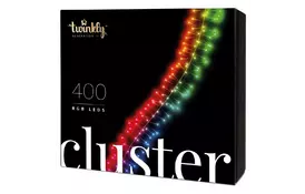 Гирлянда Twinkly Smart LED Cluster RGB, 400, BT + WiFi, Gen II, IP44 кабель ч (TWC400STP-BEU) - Фото