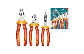 Набор инструментов TOTAL инструмента электрика 1000V 3ед. THT2K0302 (THT2K0302) - Фото