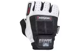 Рукавички для фітнесу Power System Fitness PS-2300 L Black/White (PS-2300_L_Black-White) - Фото
