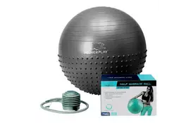 М'яч для фітнесу PowerPlay 4003 75см Dark Grey (PP_4003_D75_Dark-grey) - Фото