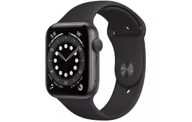 Смарт-годинник Apple Watch Series 6 GPS, 40mm Space Gray Aluminium Case with Blac (MG133UL/A) - Фото