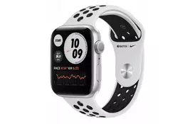 Смарт-часы Apple Watch Nike Series 6 GPS 40mm Silver Aluminium Case with Pur (M00T3UL/A) - Фото