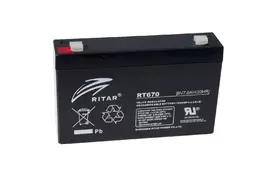 Батарея к ИБП Ritar RT670, 6V-7.0Ah (RT670) - Фото