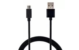 Дата кабель USB 2.0 AM to Micro 5P 1.5m black Grand-X (PM015B) - Фото