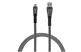 Дата кабель USB 2.0 AM to Micro 5P 1.0m black Grand-X (FM09) - Фото