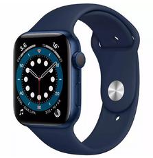 Смарт-часы Apple Watch Series 6 GPS, 44mm Blue Aluminium Case with Deep Navy (M00J3UL/A)
