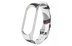 Ремінець для фітнес браслета XoKo ремінець Хоко Сamo Premium Band для Xiaomi Mi band 5 White (XK-M5-CMWT) - Фото