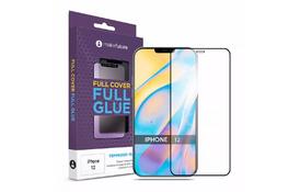Стекло защитное MakeFuture Apple iPhone 12 Full Cover Full Glue (MGF-AI12) - Фото