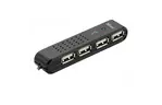 Концентратор Trust Vecco 4 Port USB 2.0 Mini Hub - black (14591_TRUST)