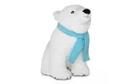 М'яка іграшка Aurora Медведь полярний зі шарфом 25 см (151214A) - Фото