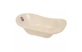 Ванночка Sevi Bebe со сливом Перламутровая Белая (8692241008208) - Фото