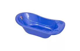 Ванночка Sevi Bebe со сливом Перламутровая Голубая (8692241008215) - Фото