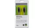 Кабель мультимедийный HDMI to HDMI 1.5m Standard v1.4 Belkin (F3Y017R1.5MBLK)