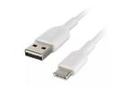 Дата кабель USB 2.0 AM to Type-C 2.0m PVC white Belkin (CAB001BT2MWH)
