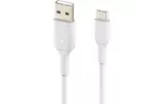 Дата кабель USB 2.0 AM to Type-C 2.0m PVC white Belkin (CAB001BT2MWH)