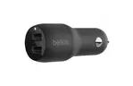 Зарядное устройство Belkin Car Charger 24W Dual USB-A, USB-A - MicroUSB, 1m, black (CCE002BT1MBK)