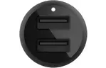 Зарядное устройство Belkin Car Charger 24W Dual USB-A, USB-A - MicroUSB, 1m, black (CCE002BT1MBK)