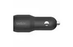 Зарядное устройство Belkin Car Charger 24W Dual USB-A, USB-A - MicroUSB, 1m, black (CCE002BT1MBK)