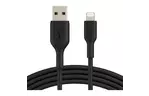 Дата кабель USB 2.0 AM to Lightning 1.0m PVC black Belkin (CAA001BT1MBK)